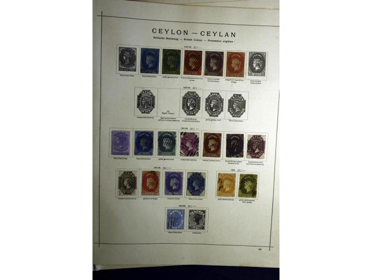 1860/1915 (ca.), ungebrauchte und gestempelte alte Sammlung mit vielen besseren Werten und kpl. Ausgaben, dabei u.a. Brit. Sü