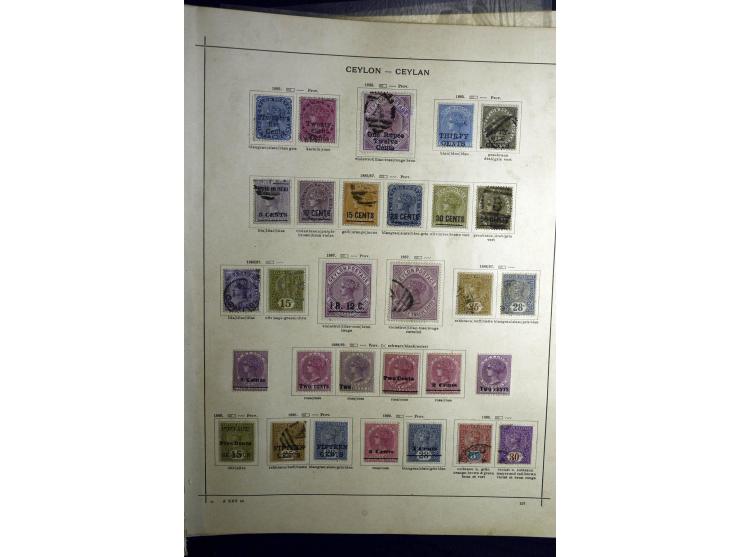 1860/1915 (ca.), ungebrauchte und gestempelte alte Sammlung mit vielen besseren Werten und kpl. Ausgaben, dabei u.a. Brit. Sü