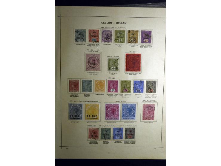 1860/1915 (ca.), ungebrauchte und gestempelte alte Sammlung mit vielen besseren Werten und kpl. Ausgaben, dabei u.a. Brit. Sü