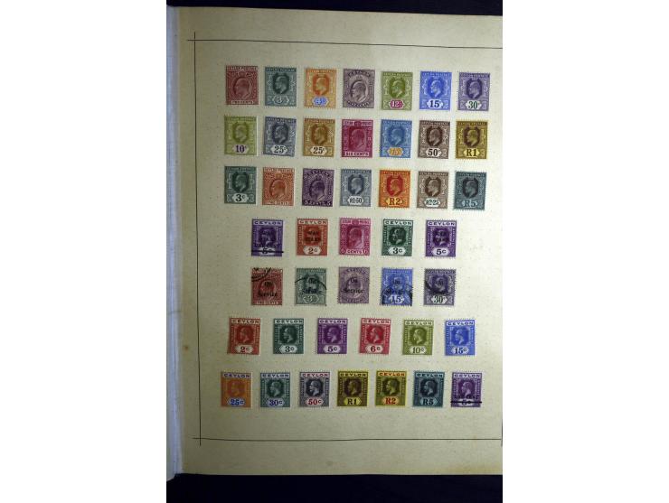 1860/1915 (ca.), ungebrauchte und gestempelte alte Sammlung mit vielen besseren Werten und kpl. Ausgaben, dabei u.a. Brit. Sü