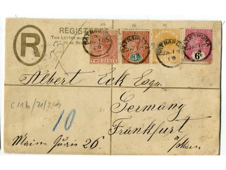 1850/1905 (ca.), fast 150 Briefe, Karten und Ganzsachen (wenige Vorderseiten), praktisch nur besseres Material mit vielen Ein