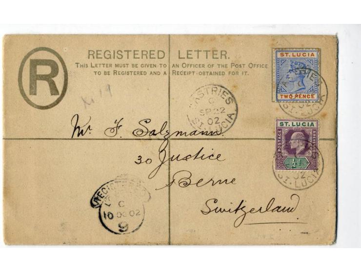 1850/1905 (ca.), fast 150 Briefe, Karten und Ganzsachen (wenige Vorderseiten), praktisch nur besseres Material mit vielen Ein