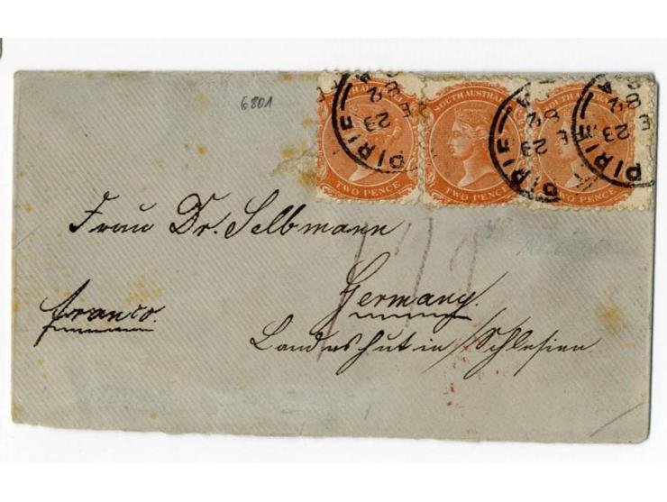 1850/1905 (ca.), fast 150 Briefe, Karten und Ganzsachen (wenige Vorderseiten), praktisch nur besseres Material mit vielen Ein