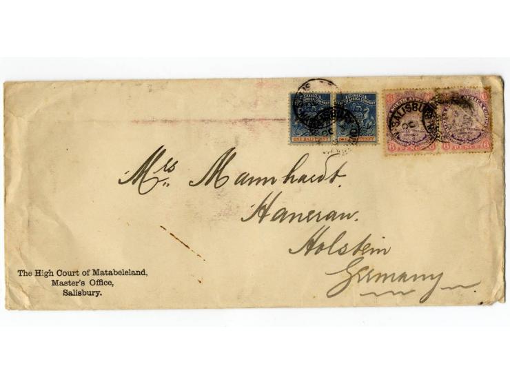 1850/1905 (ca.), fast 150 Briefe, Karten und Ganzsachen (wenige Vorderseiten), praktisch nur besseres Material mit vielen Ein