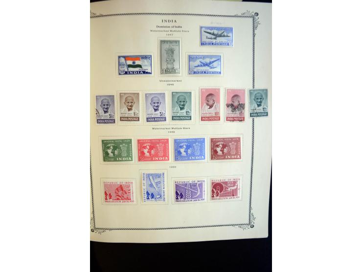 1854/1965 (ca.), ungebrauchte und gestempelte Sammlung, dabei Indien gut besetzt mit Gandhi 10 R. ungebraucht und gestempelt,