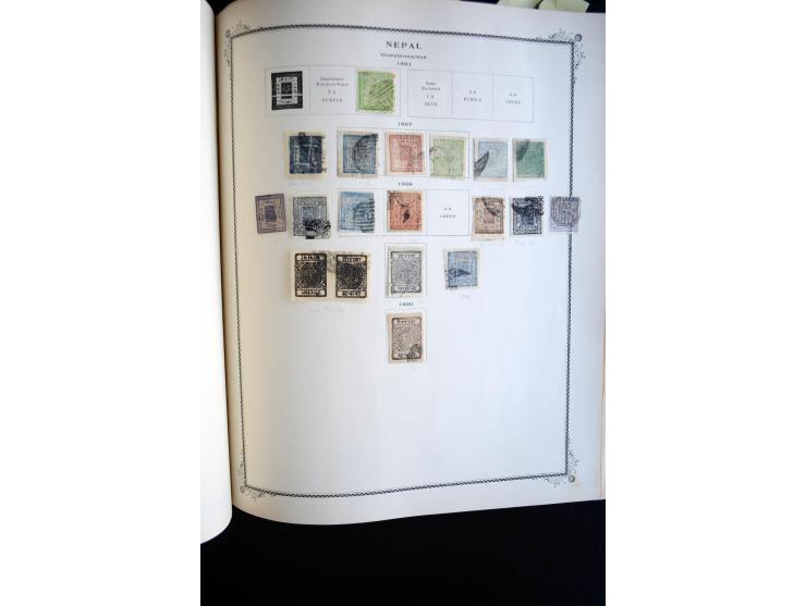 1854/1965 (ca.), ungebrauchte und gestempelte Sammlung, dabei Indien gut besetzt mit Gandhi 10 R. ungebraucht und gestempelt,