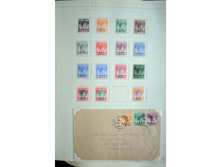 1854/1965 (ca.), ungebrauchte und gestempelte Sammlung, dabei Indien gut besetzt mit Gandhi 10 R. ungebraucht und gestempelt,
