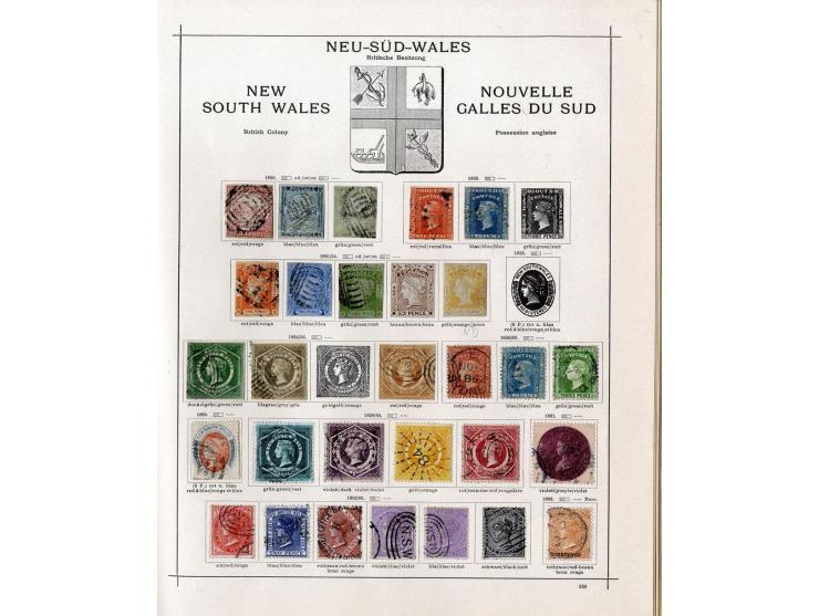 1850/1913 (ca.), ungebrauchte und gestempelte alte Sammlung mit vielen besseren Werten; einige fehlerhaft bzw. recht fest ein