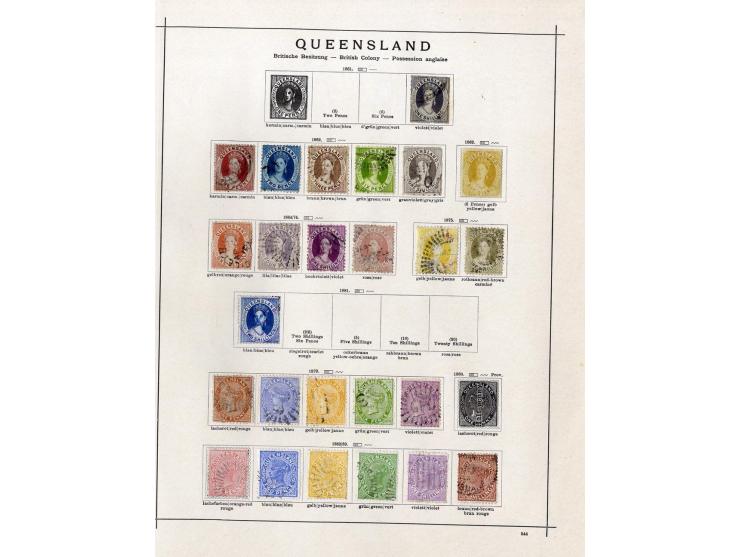 1850/1913 (ca.), ungebrauchte und gestempelte alte Sammlung mit vielen besseren Werten; einige fehlerhaft bzw. recht fest ein