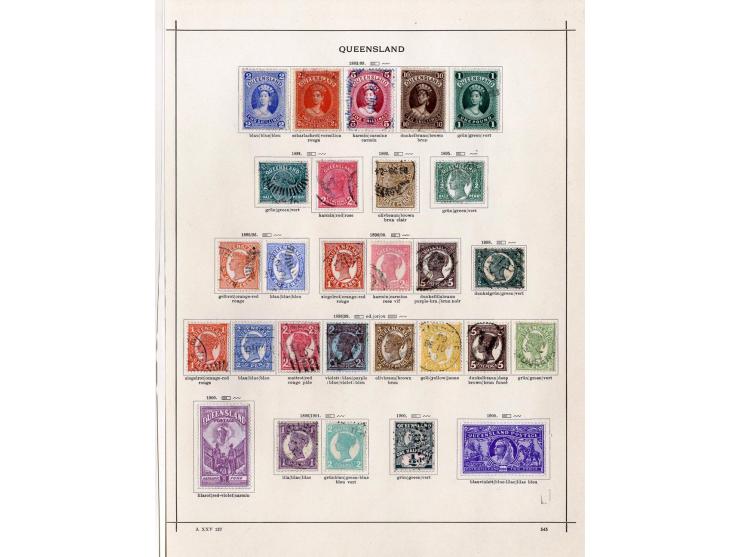 1850/1913 (ca.), ungebrauchte und gestempelte alte Sammlung mit vielen besseren Werten; einige fehlerhaft bzw. recht fest ein