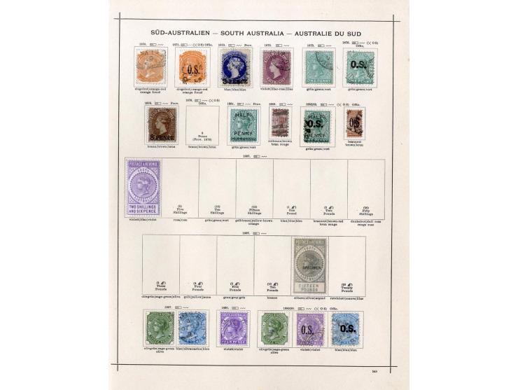 1850/1913 (ca.), ungebrauchte und gestempelte alte Sammlung mit vielen besseren Werten; einige fehlerhaft bzw. recht fest ein