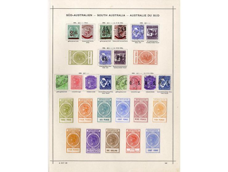 1850/1913 (ca.), ungebrauchte und gestempelte alte Sammlung mit vielen besseren Werten; einige fehlerhaft bzw. recht fest ein