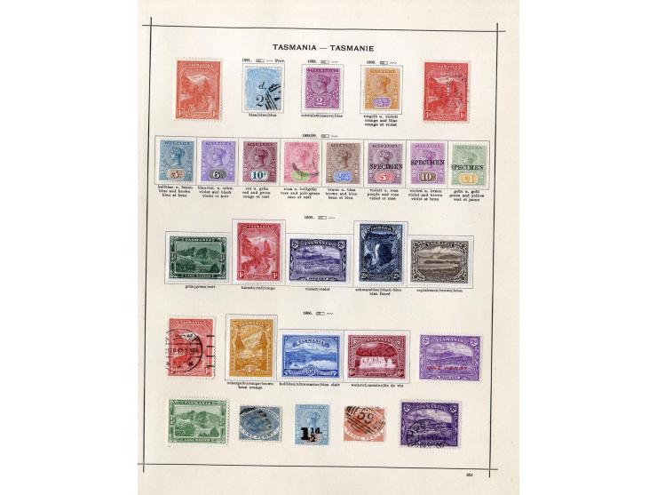 1850/1913 (ca.), ungebrauchte und gestempelte alte Sammlung mit vielen besseren Werten; einige fehlerhaft bzw. recht fest ein