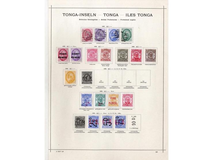 1850/1913 (ca.), ungebrauchte und gestempelte alte Sammlung mit vielen besseren Werten; einige fehlerhaft bzw. recht fest ein