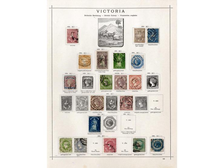 1850/1913 (ca.), ungebrauchte und gestempelte alte Sammlung mit vielen besseren Werten; einige fehlerhaft bzw. recht fest ein