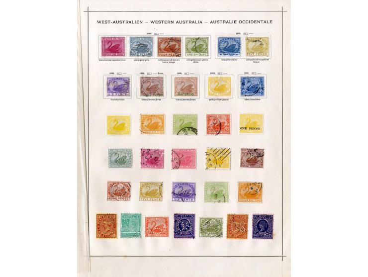 1850/1913 (ca.), ungebrauchte und gestempelte alte Sammlung mit vielen besseren Werten; einige fehlerhaft bzw. recht fest ein