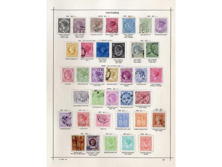 1850/1913 (ca.), ungebrauchte und gestempelte alte Sammlung mit vielen besseren Werten; einige fehlerhaft bzw. recht fest ein