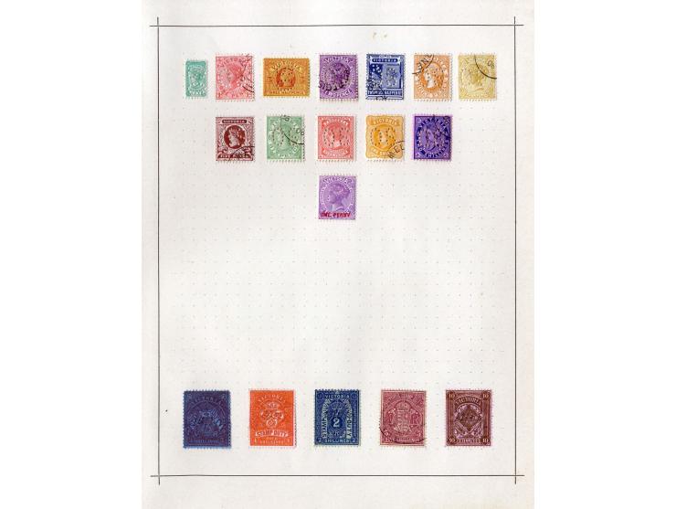 1850/1913 (ca.), ungebrauchte und gestempelte alte Sammlung mit vielen besseren Werten; einige fehlerhaft bzw. recht fest ein