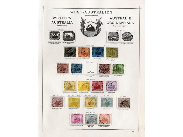 1850/1913 (ca.), ungebrauchte und gestempelte alte Sammlung mit vielen besseren Werten; einige fehlerhaft bzw. recht fest ein