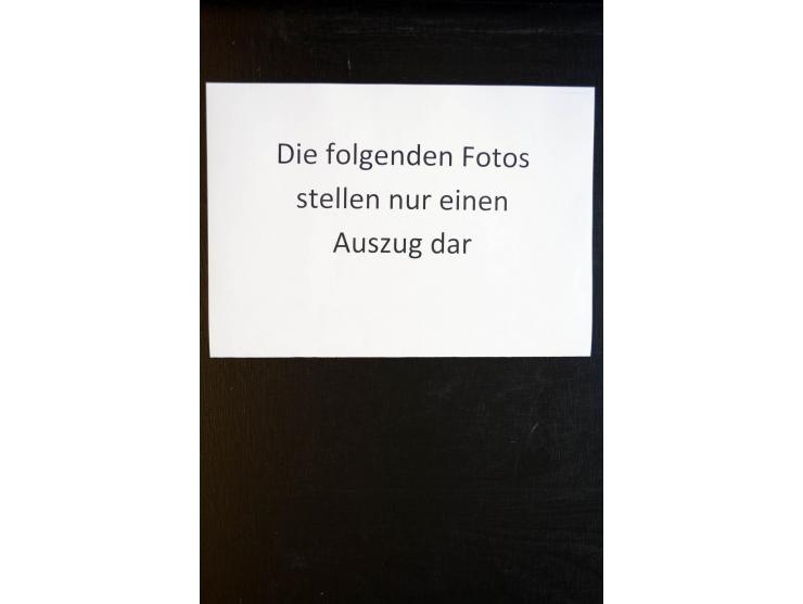 1854/1976, hochinteressanter Bestand von Lagerbüchern, Teilsammlung, viel Material in Tütchen und auf Loskarten, dabei gute T