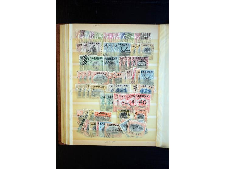 1854/1976, hochinteressanter Bestand von Lagerbüchern, Teilsammlung, viel Material in Tütchen und auf Loskarten, dabei gute T