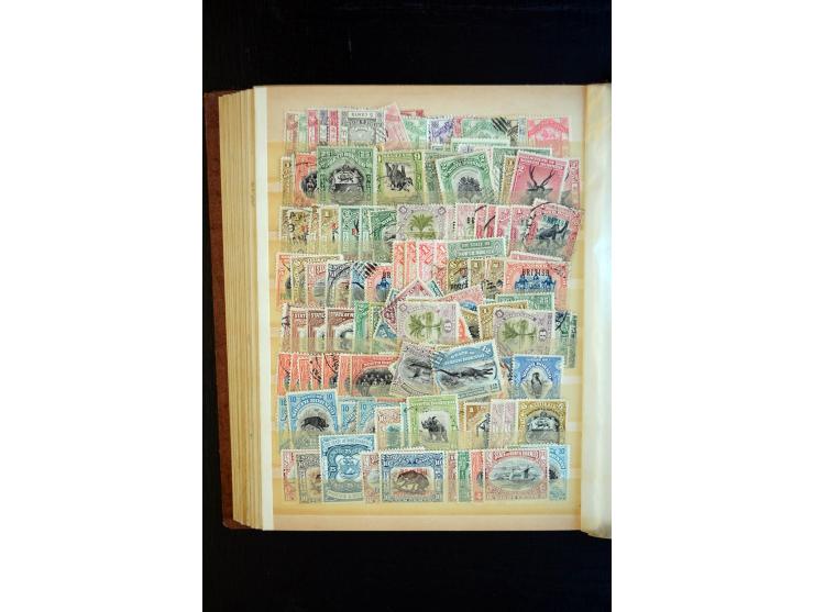 1854/1976, hochinteressanter Bestand von Lagerbüchern, Teilsammlung, viel Material in Tütchen und auf Loskarten, dabei gute T