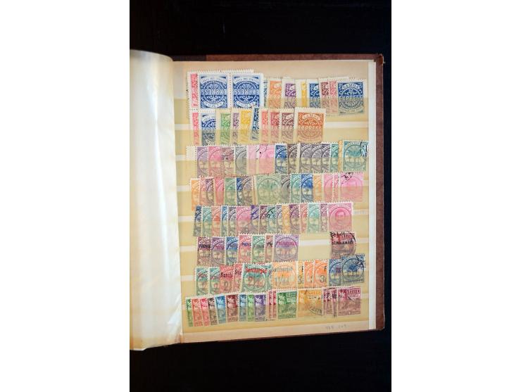 1854/1976, hochinteressanter Bestand von Lagerbüchern, Teilsammlung, viel Material in Tütchen und auf Loskarten, dabei gute T