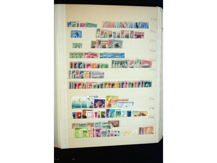 1854/1976, hochinteressanter Bestand von Lagerbüchern, Teilsammlung, viel Material in Tütchen und auf Loskarten, dabei gute T