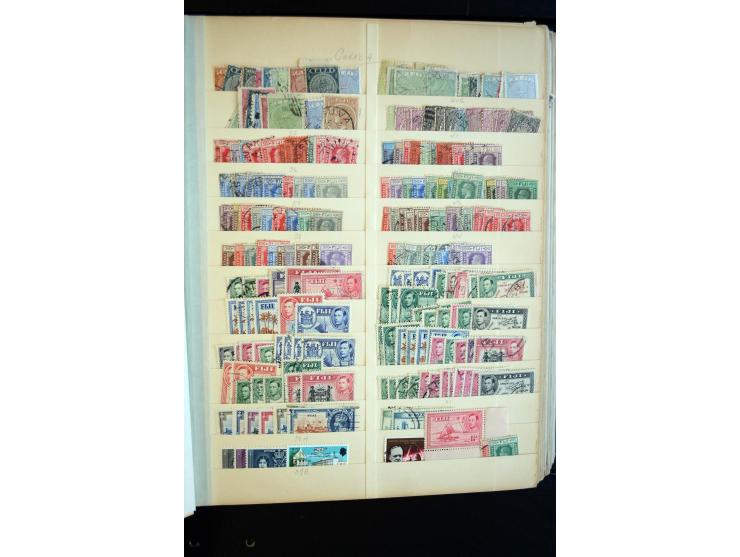 1854/1976, hochinteressanter Bestand von Lagerbüchern, Teilsammlung, viel Material in Tütchen und auf Loskarten, dabei gute T
