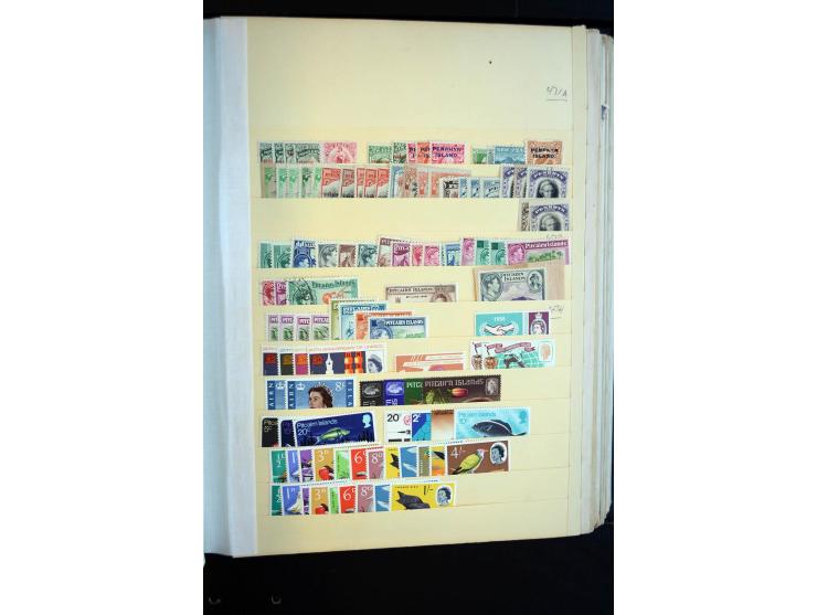 1854/1976, hochinteressanter Bestand von Lagerbüchern, Teilsammlung, viel Material in Tütchen und auf Loskarten, dabei gute T