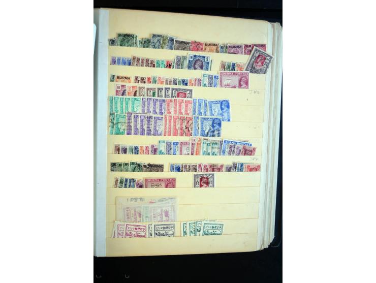 1854/1976, hochinteressanter Bestand von Lagerbüchern, Teilsammlung, viel Material in Tütchen und auf Loskarten, dabei gute T