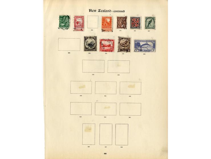 1877/1935, überwiegend gestempelte Sammlungen Australien, Aitutaki, Niue, Pernhyn, Nauru, Neuseeland und Samoa, ex Sammlung "
