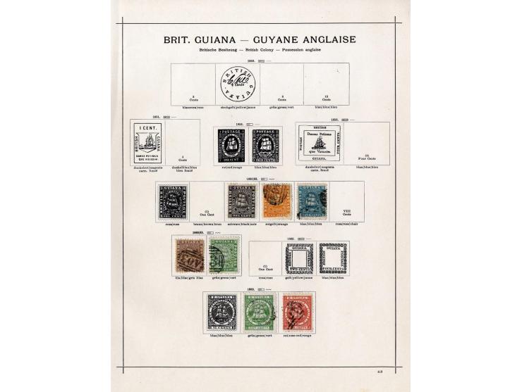 GUYANA UND HONDURAS: 1860/1913 (ca.), ungebrauchte und gestempelte Sammlung mit u.a. Honduras Mi. 49 und 63-65