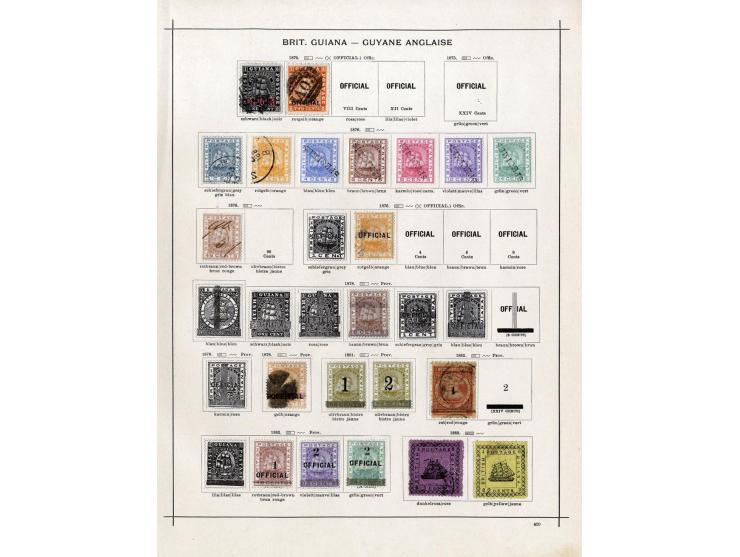 GUYANA UND HONDURAS: 1860/1913 (ca.), ungebrauchte und gestempelte Sammlung mit u.a. Honduras Mi. 49 und 63-65