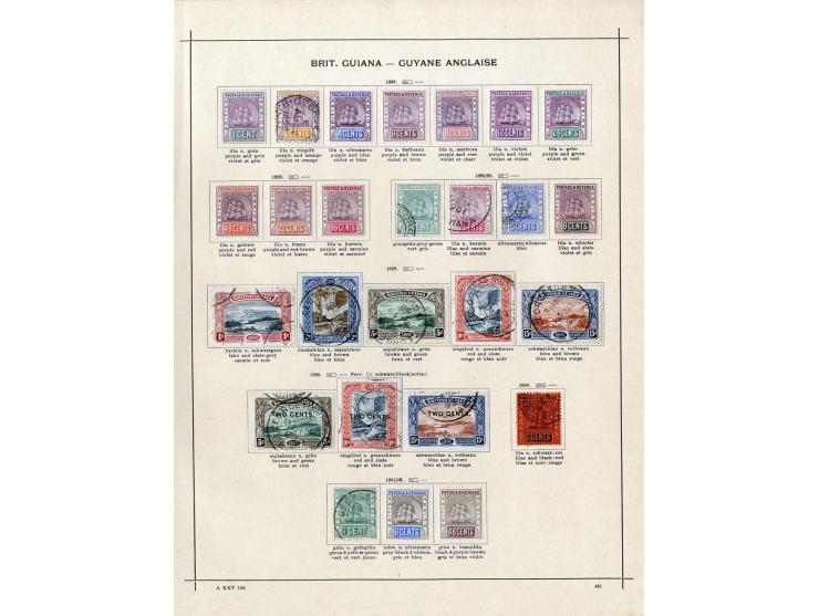 GUYANA UND HONDURAS: 1860/1913 (ca.), ungebrauchte und gestempelte Sammlung mit u.a. Honduras Mi. 49 und 63-65