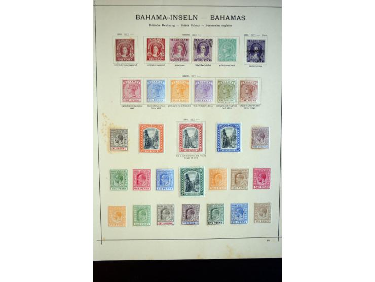 1869/1913 (ca.), ungebrauchte und gestempelte Sammlung mit vielen Shilling-Werten; einige fehlerhaft bzw. recht fest eingekle