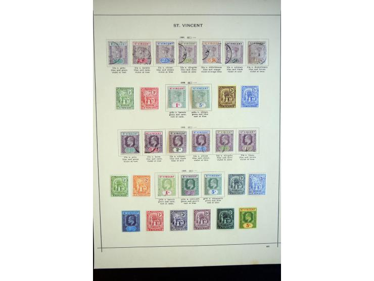 1869/1913 (ca.), ungebrauchte und gestempelte Sammlung mit vielen Shilling-Werten; einige fehlerhaft bzw. recht fest eingekle