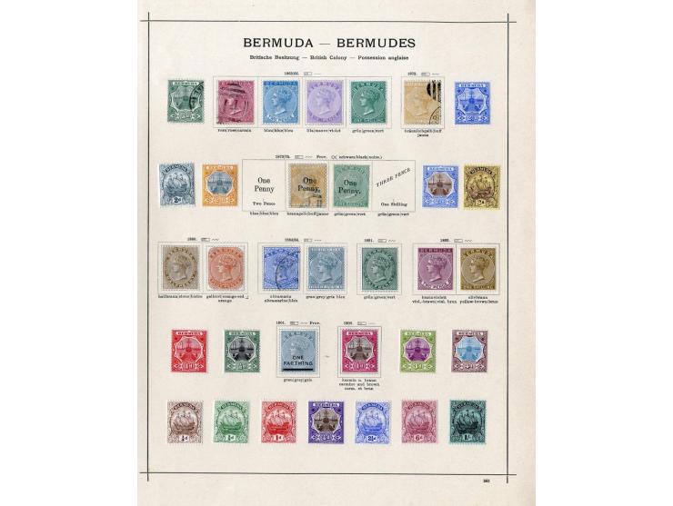 1869/1913 (ca.), ungebrauchte und gestempelte Sammlung mit vielen Shilling-Werten; einige fehlerhaft bzw. recht fest eingekle