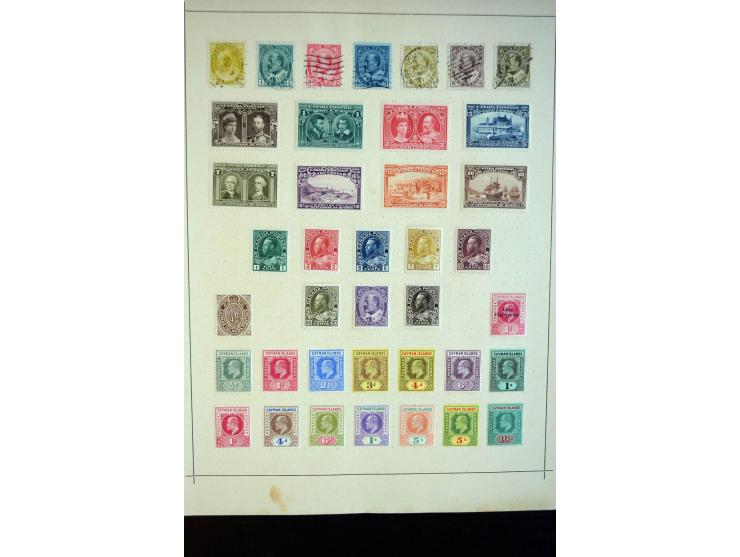 1851/1913 (ca.), ungebrauchte und gestempelte Sammlung mit u.a. Canada 38-53, dazu etwas Cayman-Inseln