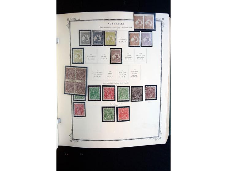 1850/1975 (ca.), ungebrauchte, postfrische und zusätzlich gestempelte Sammlung im Scott-Album, etwas spezialisiert mit vielen
