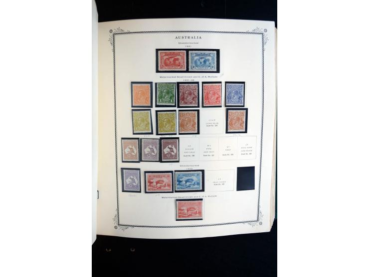 1850/1975 (ca.), ungebrauchte, postfrische und zusätzlich gestempelte Sammlung im Scott-Album, etwas spezialisiert mit vielen