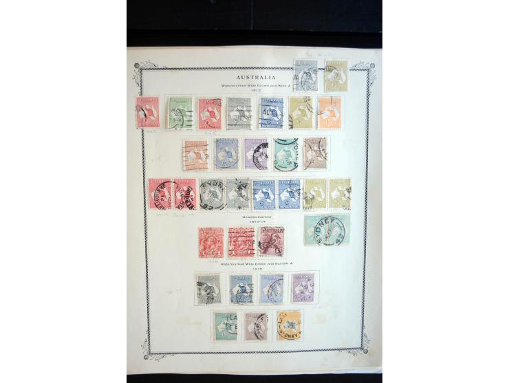 1854/1981, ungebrauchte/postfrische und gestempelte Partie in Teilsammlungen, Steckkarten und Tütchen, dabei Neusüdwales, Que