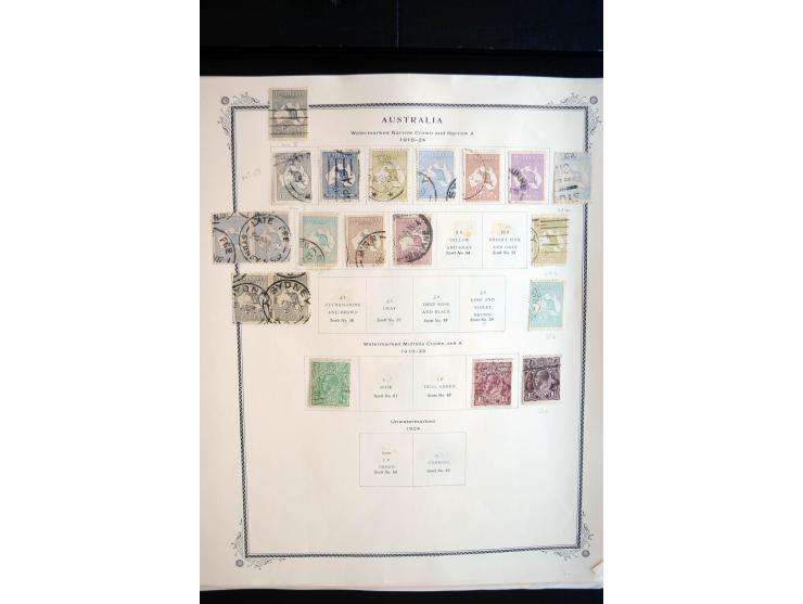1854/1981, ungebrauchte/postfrische und gestempelte Partie in Teilsammlungen, Steckkarten und Tütchen, dabei Neusüdwales, Que