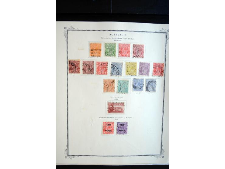 1854/1981, ungebrauchte/postfrische und gestempelte Partie in Teilsammlungen, Steckkarten und Tütchen, dabei Neusüdwales, Que