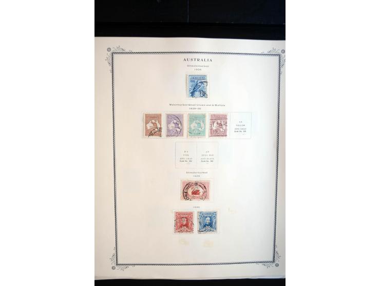 1854/1981, ungebrauchte/postfrische und gestempelte Partie in Teilsammlungen, Steckkarten und Tütchen, dabei Neusüdwales, Que