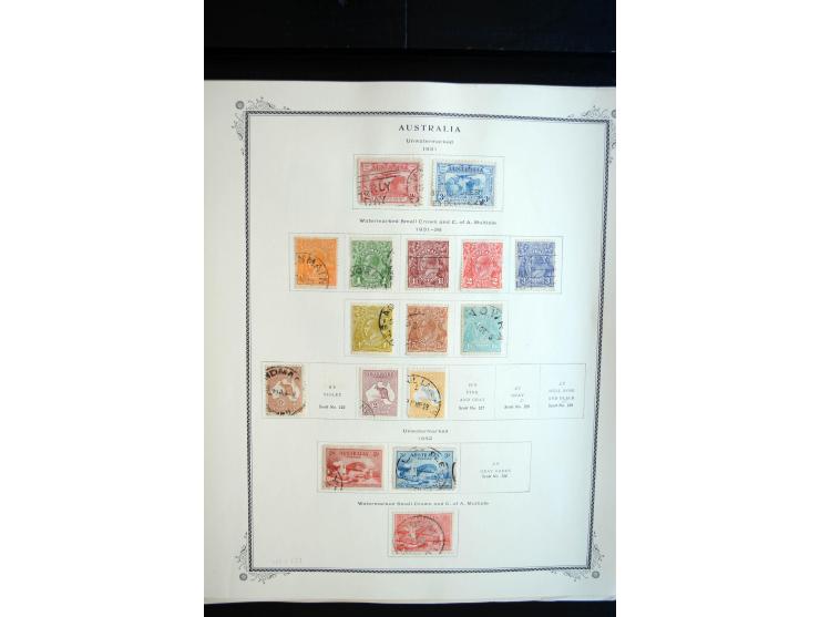1854/1981, ungebrauchte/postfrische und gestempelte Partie in Teilsammlungen, Steckkarten und Tütchen, dabei Neusüdwales, Que
