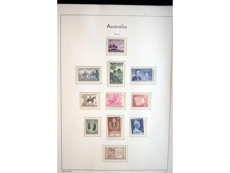 1854/1981, ungebrauchte/postfrische und gestempelte Partie in Teilsammlungen, Steckkarten und Tütchen, dabei Neusüdwales, Que
