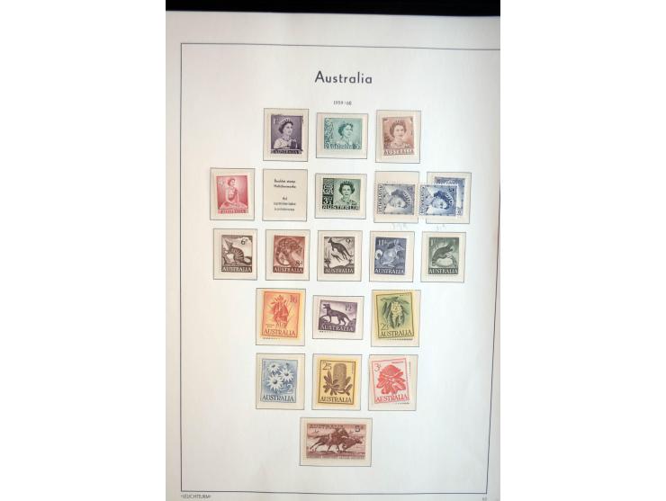 1854/1981, ungebrauchte/postfrische und gestempelte Partie in Teilsammlungen, Steckkarten und Tütchen, dabei Neusüdwales, Que