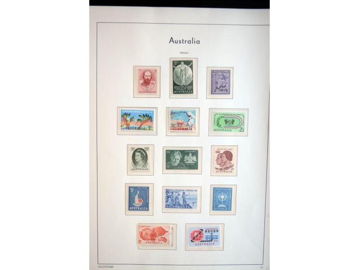 1854/1981, ungebrauchte/postfrische und gestempelte Partie in Teilsammlungen, Steckkarten und Tütchen, dabei Neusüdwales, Que