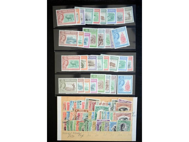 1854/1981, ungebrauchte/postfrische und gestempelte Partie in Teilsammlungen, Steckkarten und Tütchen, dabei Neusüdwales, Que